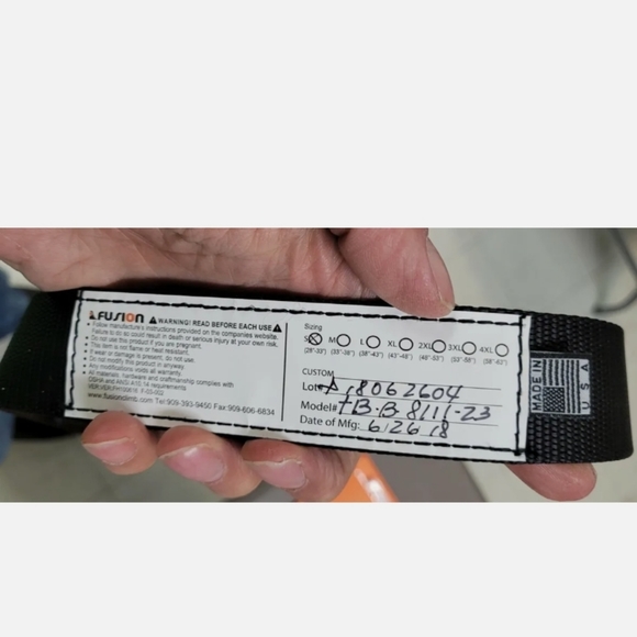 Fusion Tactical Riggers Belt Black 2” Wide SIZE: Small 28-33" - Picture 11 of 11